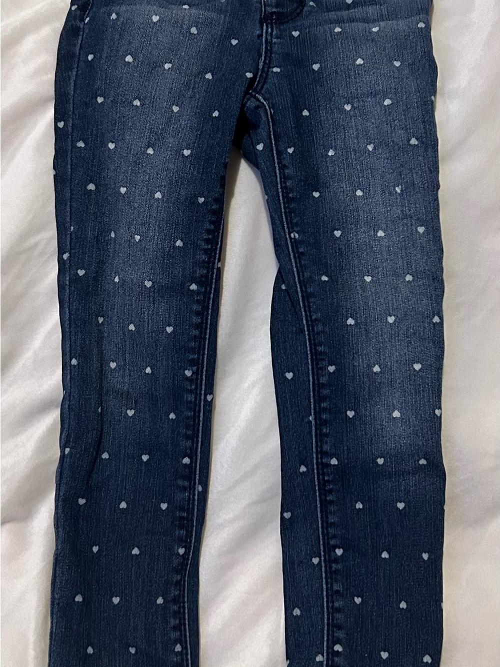 GAP Dark Blue Denim Jeans with Light Blue Heart Print